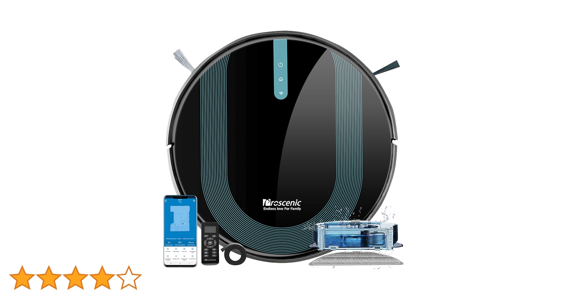 Amazon | Proscenic (プロセニック) 850T ロボット掃除機 3000Pa